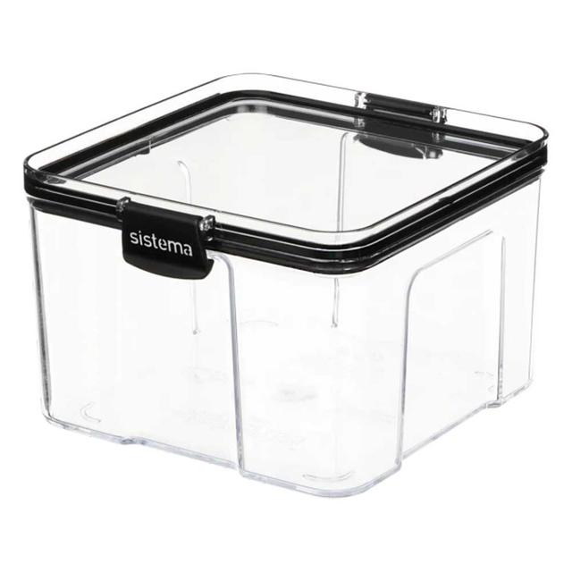 Sistema - Large Tritan Ultra Square Container 1.4L - Clear