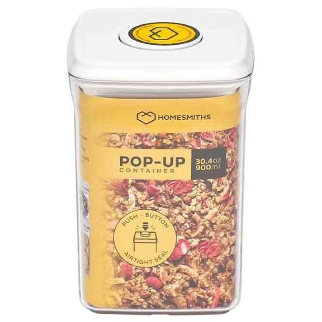 Homesmiths - Pop-up Square Food Container - 900ml