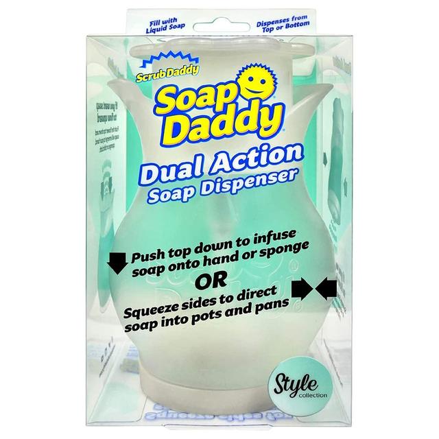 Scrub Daddy - Dual Action Daddy Soap Dispenser - Clear