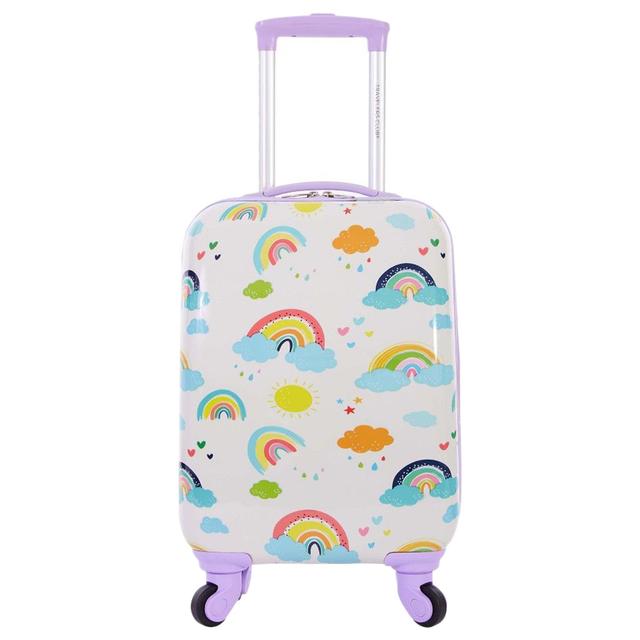 Travelers Club - 360 Degree Spin Luggage Set - Rainbow - 5pcs