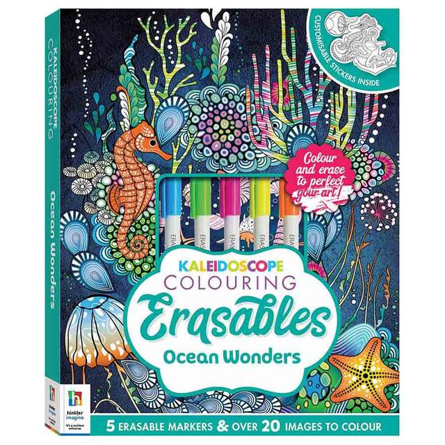 Hinkler - Kaleidoscope Coloring Erasables Ocean Wonders Kit