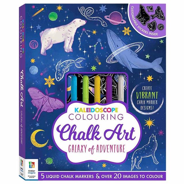 Hinkler - Kaleidoscope Coloring Chalk Art Galaxy Of Adventure