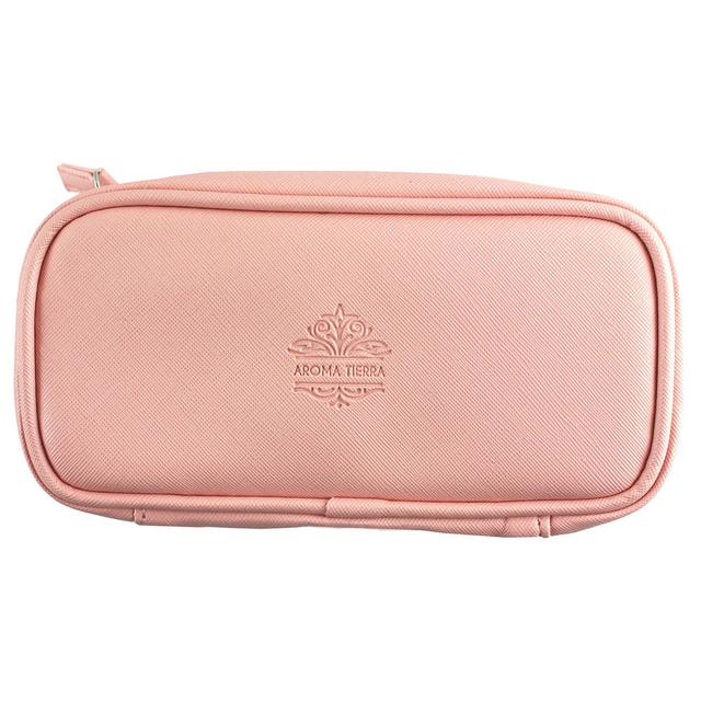 Aroma Tierra - Cosmetic And Essential Oil Bag - Pastel Pink