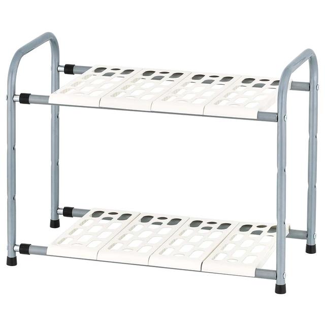 Zenments - 2-Tier Adjustable Space Saving Rack - Chrome