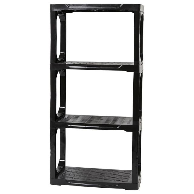 Strata - 4 Tier Shelf Rack - Black