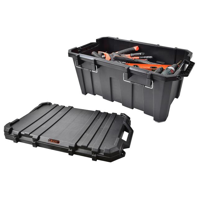 TACTIX - Heavy Duty Storage Box 85L - Black