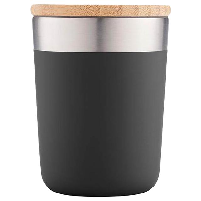 Hans Larsen - Change Collection Insulated Mug w/ Bamboo Lid - Black