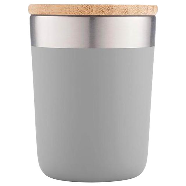 Hans Larsen - Change Collection Insulated Mug w/ Bamboo Lid - Grey