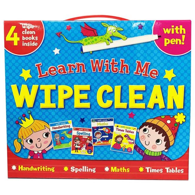 Learn with Me Wipe Clean Books W/ Pen - Pack of 4