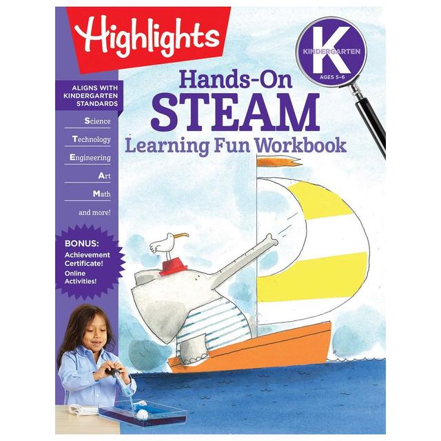 Kindergarten Hands-On STEAM Learning Fun Workbook