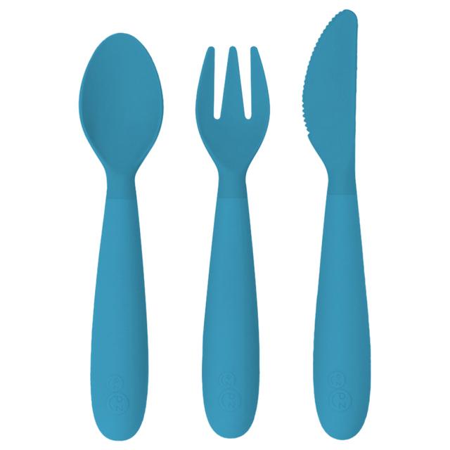 Ezpz - Happy Utensils - Blue