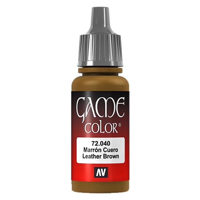 Vallejo - 72.040 Game Color Paint 17ml - Leather Brown