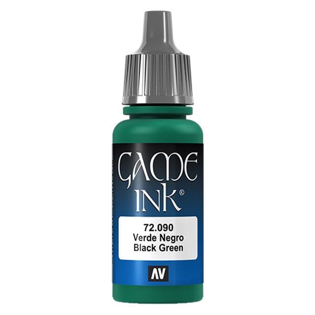 Vallejo - 72.090 Game Color Paint 17ml - Black Green