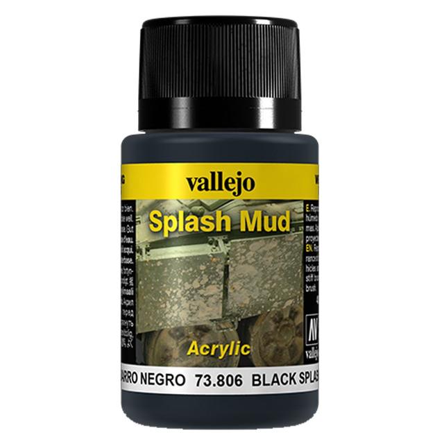 Vallejo - 73.806 Weathering Effects Splash Mud 40ml - Black