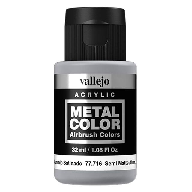 Vallejo - 77.716 Metal Color Paint 32ml Semi Matte Aluminium