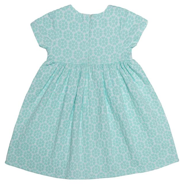 Jules & Juliette - Baby Girl Cecille Jacquard Dress - Mint