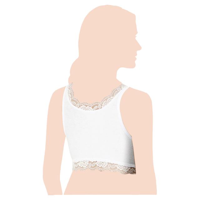 JoJo Lace Sleep Bra - White