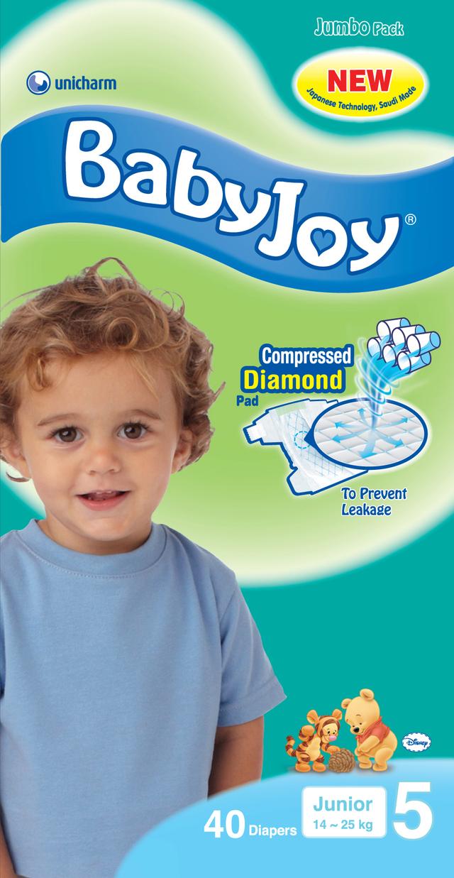 BabyJoy - Diaper Jumbo Pack, Junior, 14-23kg - 40 count