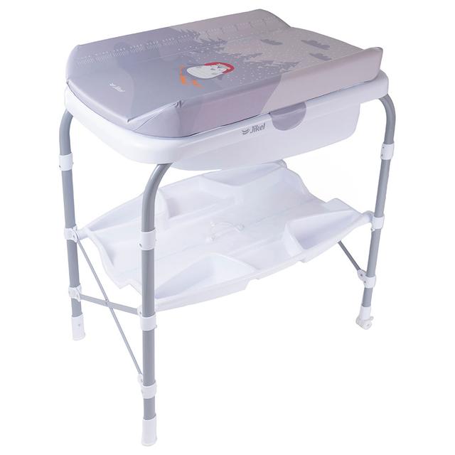 Jikel - Ripple Standing Bath & Changing Table - Grey (Exclusive)