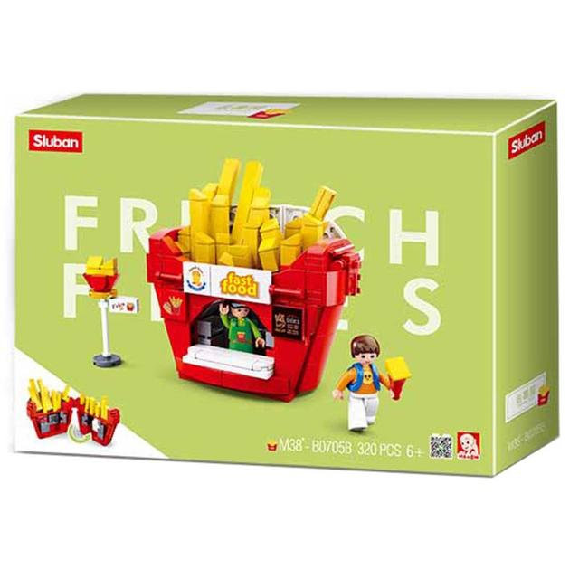 Sluban - Food Court French Fries House - 320pcs