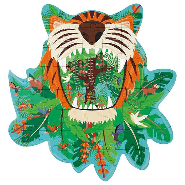 Scratch Europe - Tiger Contour Puzzle - 58pcs