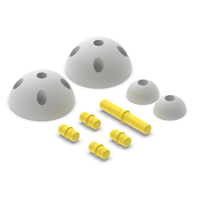 Modu - Half Balls With Yellow Pegs