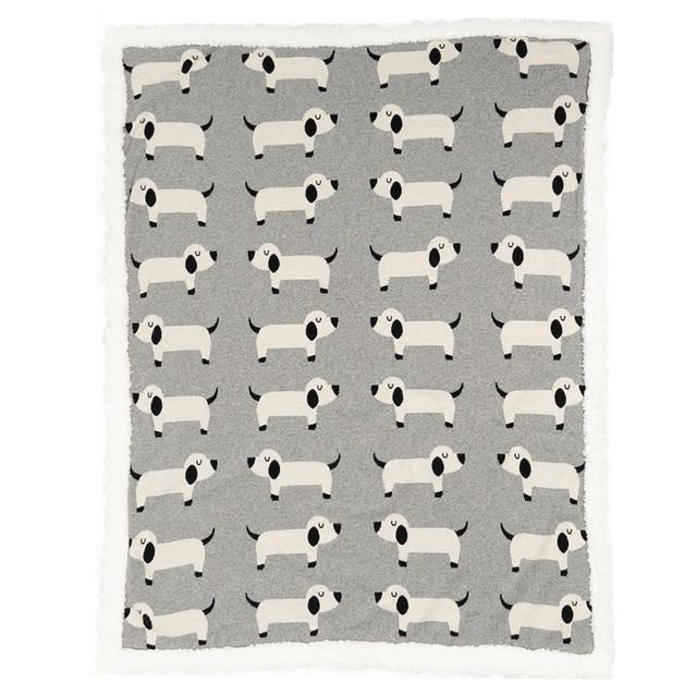 Bumble & Bird - Organic Cotton Blanket With Sherpa Back - Dog (Exclusive)