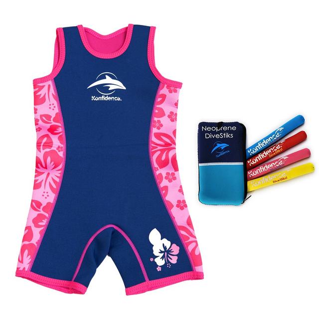 Konfidence - Warma Wetsuit - Pink Hibiscus