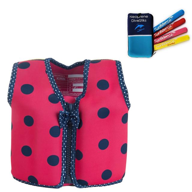 Konfidence - Children's Swim Jacket - Pink/Navy