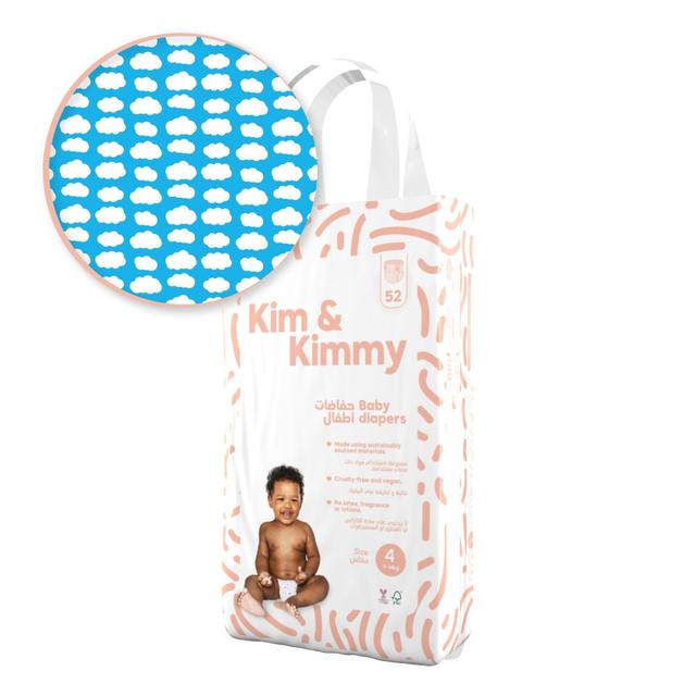 Kim & Kimmy - Little Clouds Diapers 9-14kg Size 4 - 52pcs