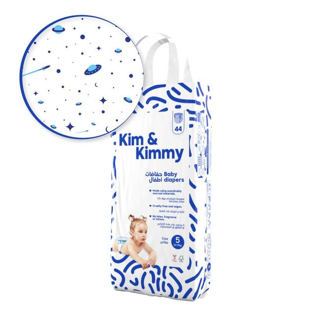 Kim & Kimmy - Space Travel Diapers 12-17kg Size 5 - 44pcs