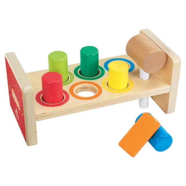 Early Learning Centre - Wooden Hammer Bench - Beige