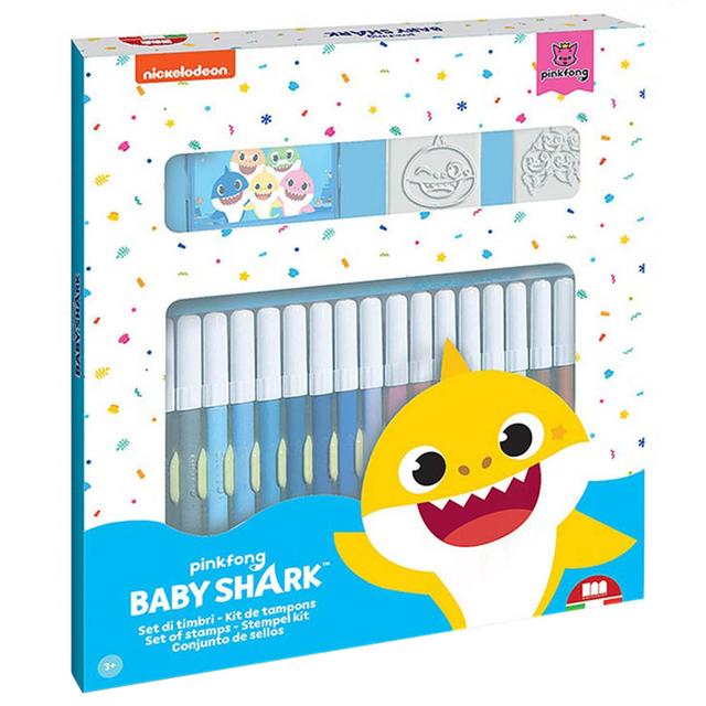 MultiPrint - Baby Shark - 18 Markers & Stamps