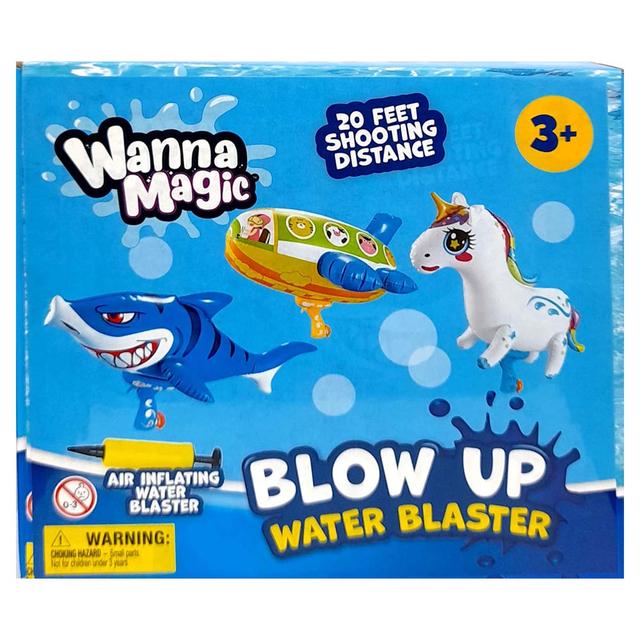 Wanna Bubble - Blow Up Air Blaster Inflatable Unicorn Water Gun