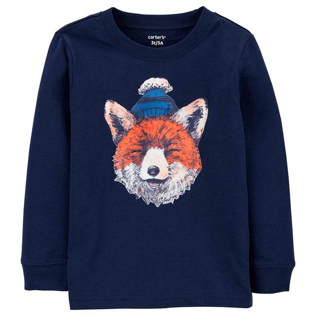 Carters - Fox Jersey Tee - Denim