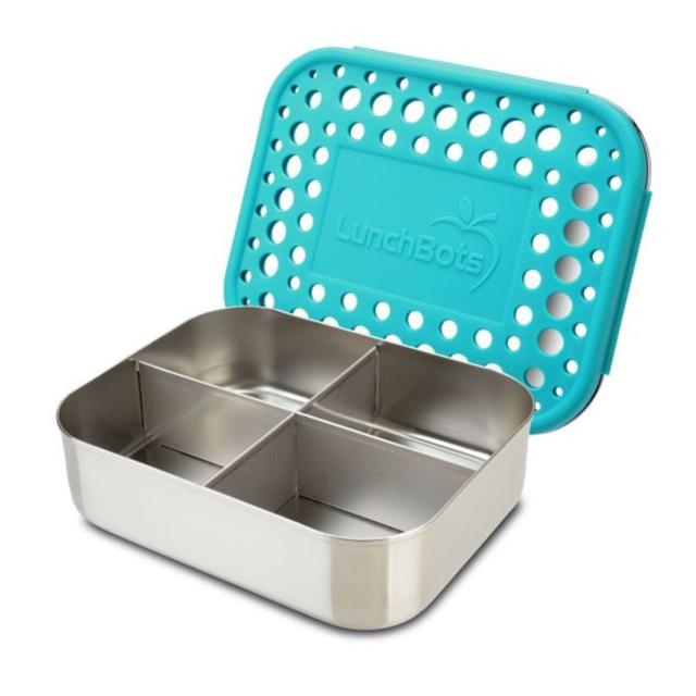 Lunchbots - Trio Bento Stainless Steel Lunchbox - 940ml - Aqua