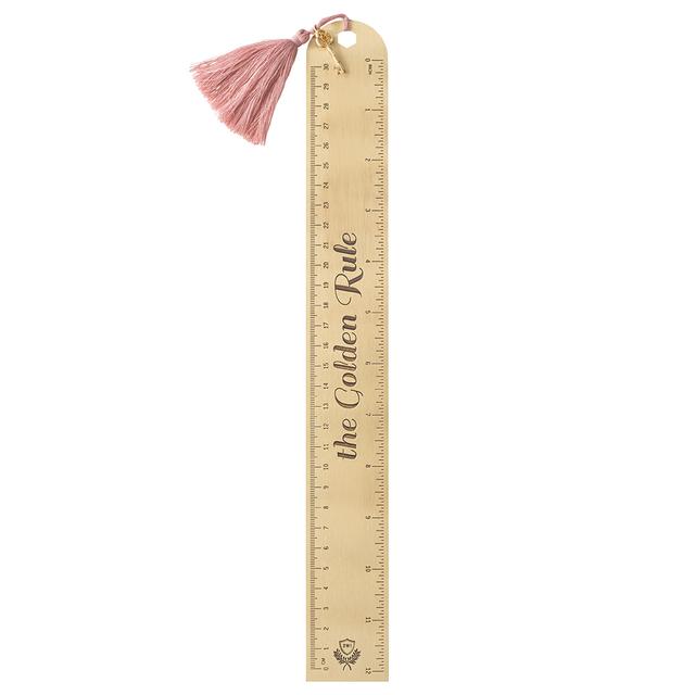 Designworks Ink - "The Golden Rule" Metal Ruler - 12-Inch