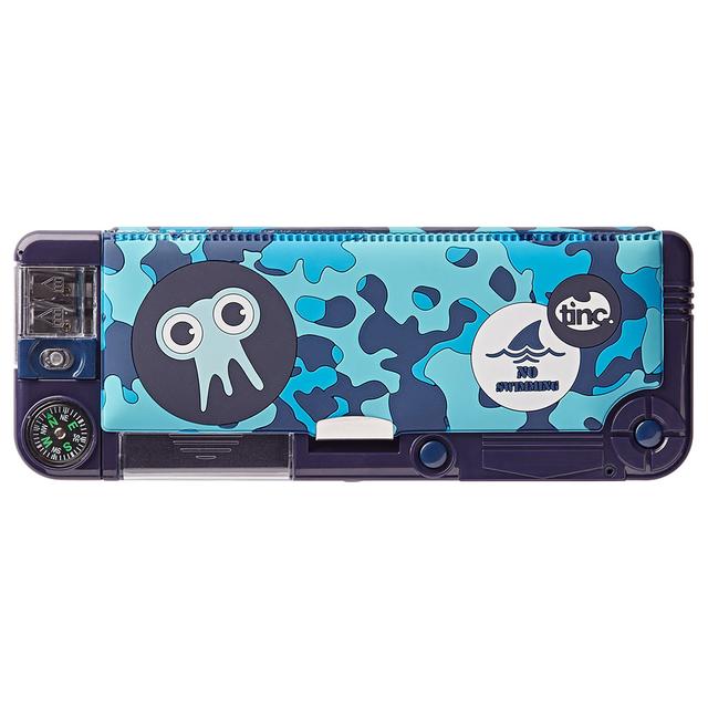 Tinc - Tonkin Snap Compartment Pencil Case - Blue