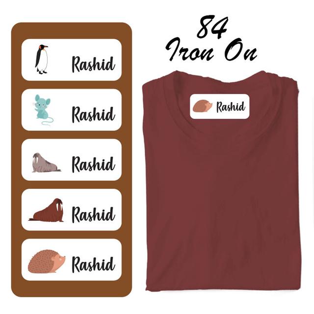 Printshop - Iron On Labels - Pack of 84 - Mouse