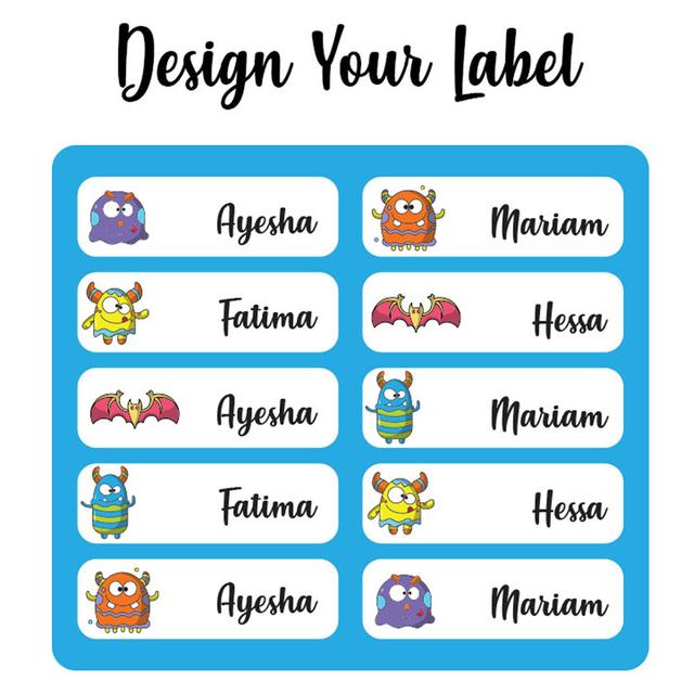 Printshop - Waterproof Personalised Labels - Pack of 84 - Pokemon