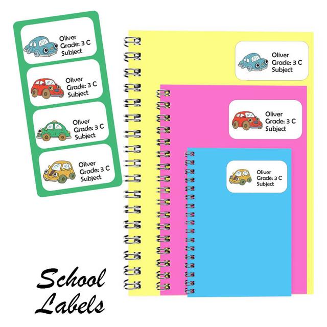 Printshop - Personalised Labels - Pack of 30 - Vehicle - Vehicle