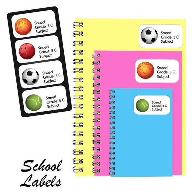 Printshop - Personalised Multi Purpose Labels - Pack of 30 - Ball