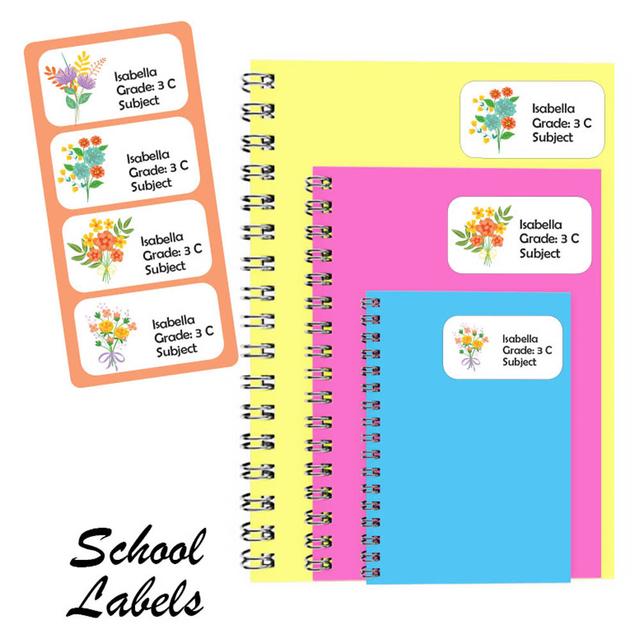 Printshop - Personalised Multi Purpose Labels Pack of 30 Bouquet