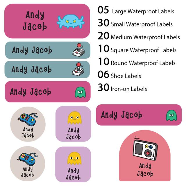 My Labels - Shoe & Iron On Waterproof Labels - Alien