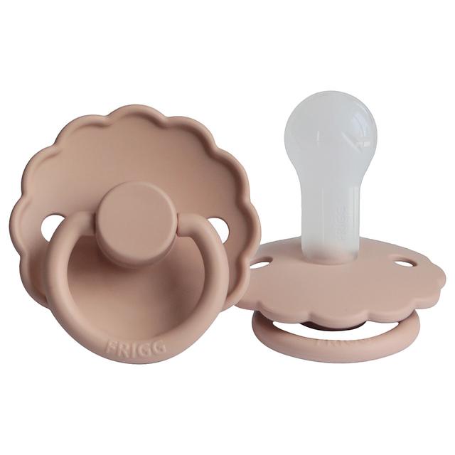 Frigg - S2 Daisy Silicone Pacifier - 6-18 Months - Blush