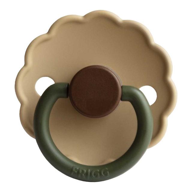 Frigg - Daisy Block Silicone Pacifier 0-6M S1 - Acorn 