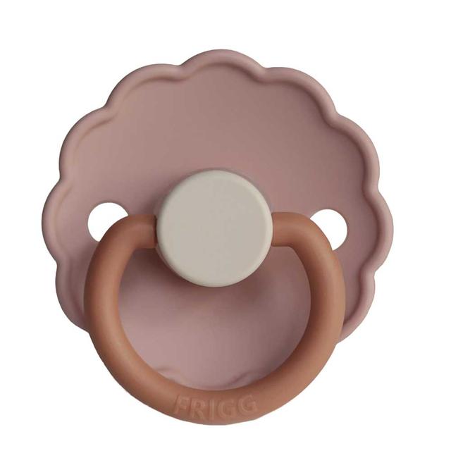 Frigg - Daisy Block Silicone Pacifier 6-18M S2 - Biscuit 