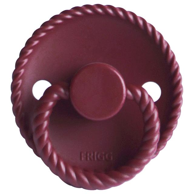 Frigg - Rope Silicone Pacifier 0-6M S1 - Sweet Cherry