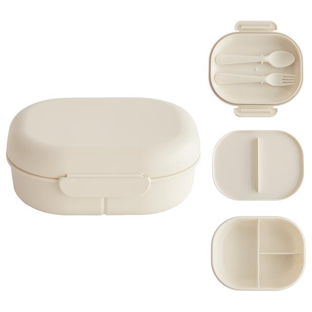 Mushie - Lunchbox With 3 Compartments - Ivory