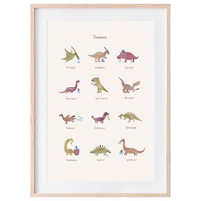 Mushie - Dinosaurs Poster - Medium